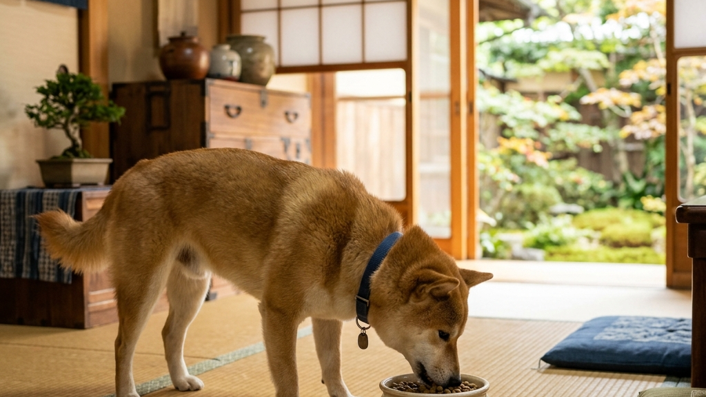犬の歯磨きをする飼い主（実写風）