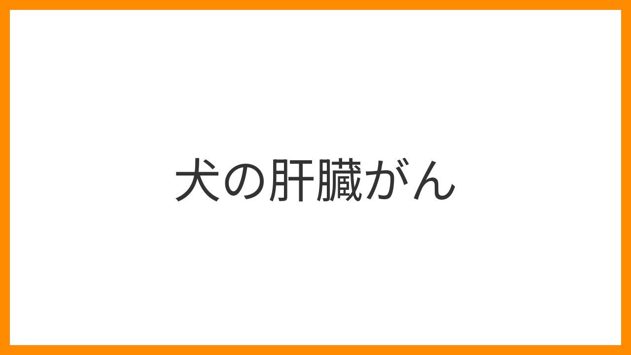 【犬の肝臓がん】初期症状は見逃し厳禁！外科手術と肝臓を支える食事療法