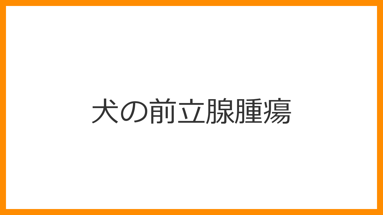 【犬の前立腺腫瘍】血尿・排尿困難はがんのサイン？去勢犬でも危ない高齢オスの病気を解説