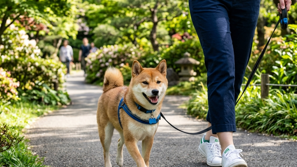 術後に回復中の犬をやさしく撫でる飼い主と獣医師（実写風）