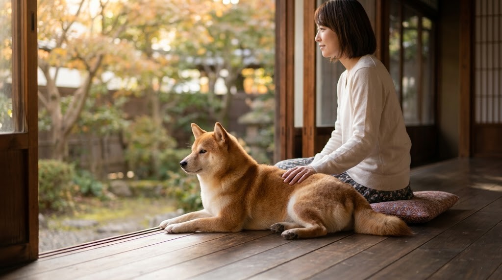 動物病院で点滴治療を受けて横たわる犬（実写風）