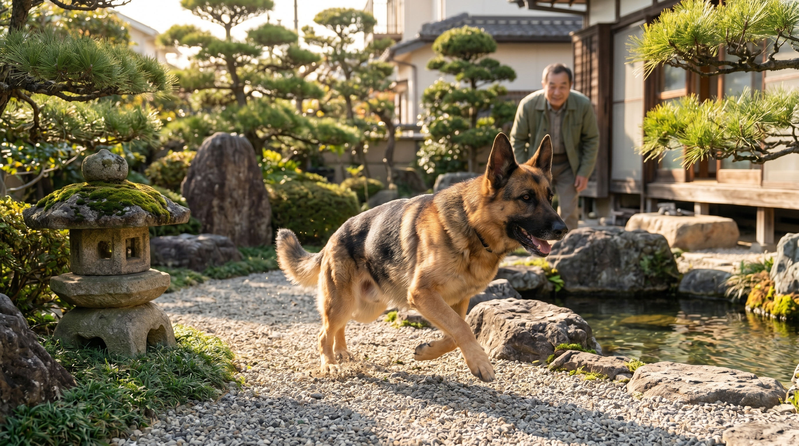 動物病院で便検査を受ける犬（実写風）