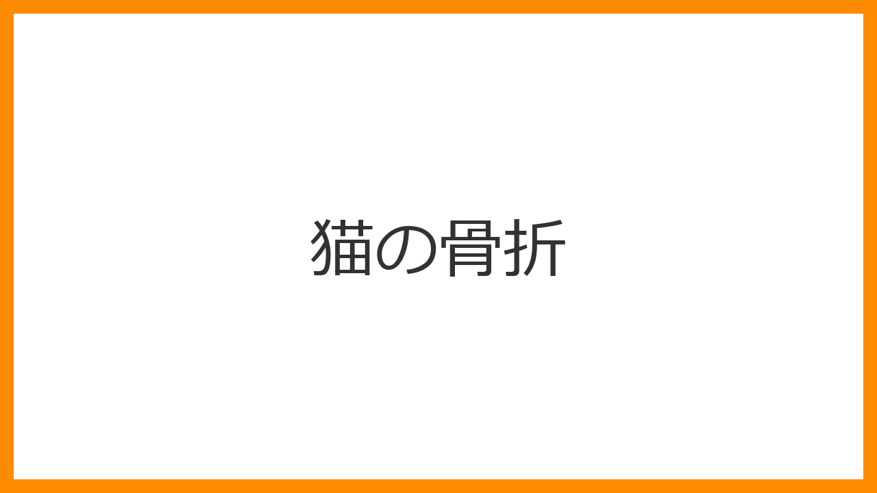 【猫の骨折】足を引きずる・ぶらついているのは激痛のサイン？キャットタワーからの転落事故と手術費用を解説