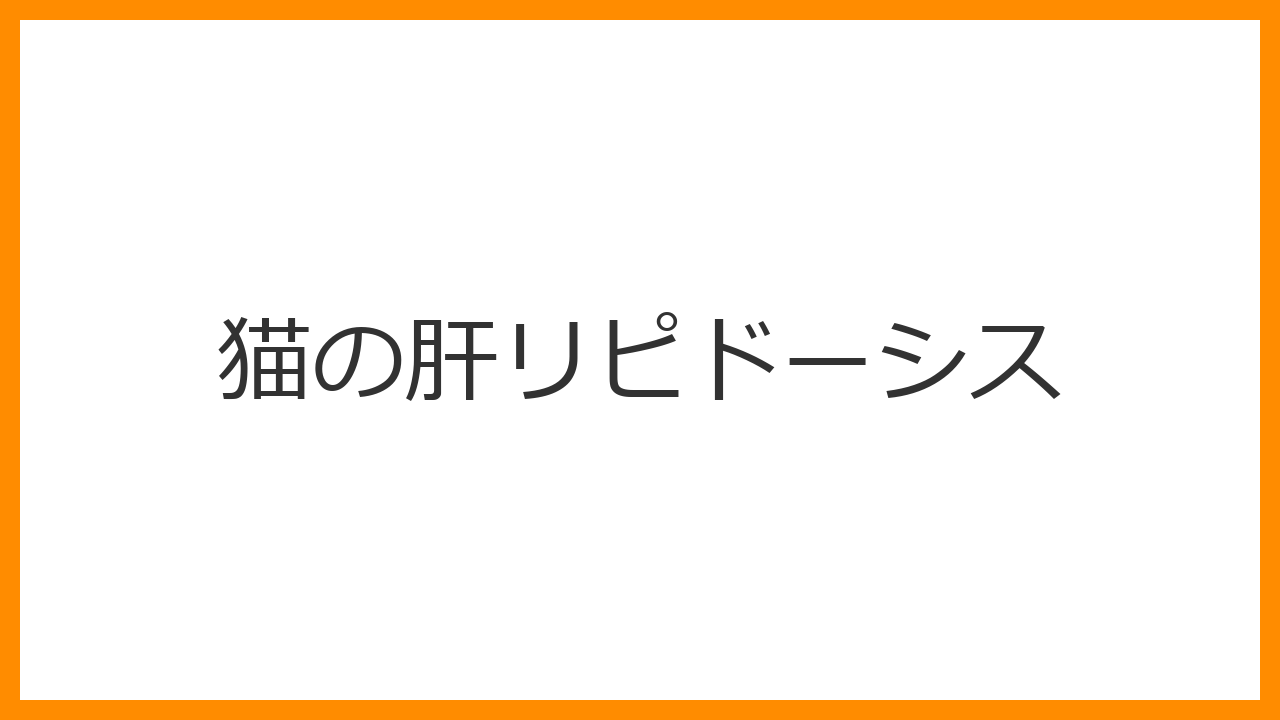 【猫の肝リピドーシス】（脂肪肝）の症状、原因、治療費用と生存率を高める強制給餌を解説