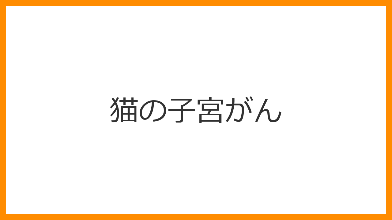 【猫の子宮がん】（子宮腺がん・平滑筋肉腫）の初期症状と余命、治療費用を解説