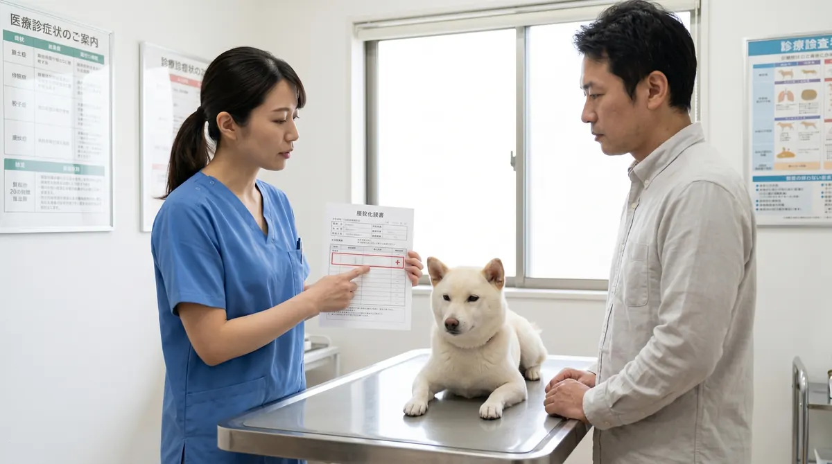 生の鶏肉を扱った後に犬のトイレ処理をする飼い主の手洗いシーン（実写風）
