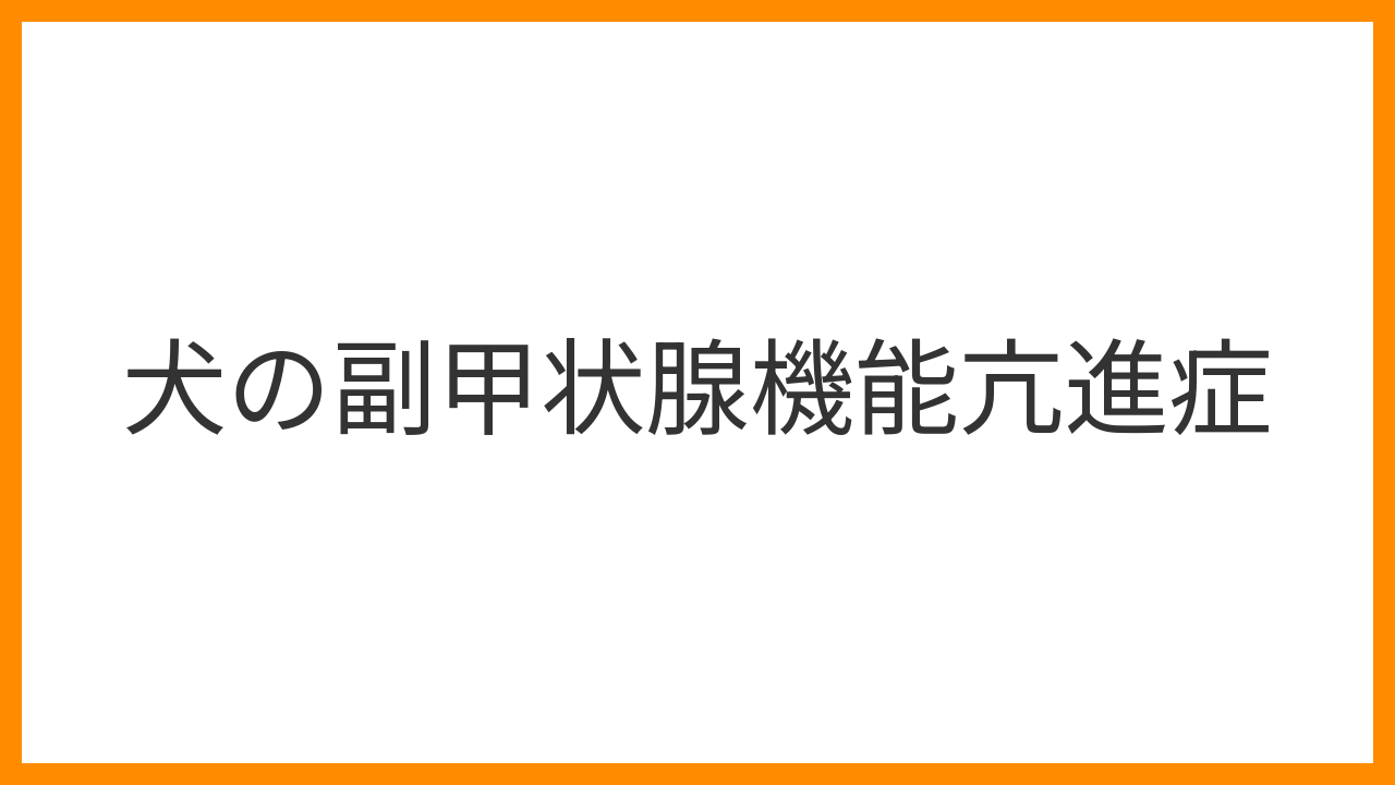 【犬の副甲状腺機能亢進症】多飲多尿・筋力低下・尿路結石は高カルシウム血症のサイン？原因・血液検査・外科切除と内科管理を解説