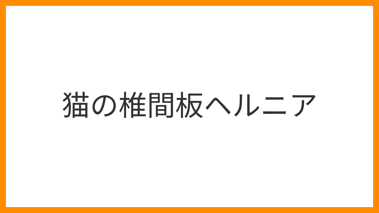 【猫の椎間板ヘルニア】後ろ足のふらつき・麻痺は脊髄圧迫のサイン？原因・診断・外科治療と予後を詳しく解説